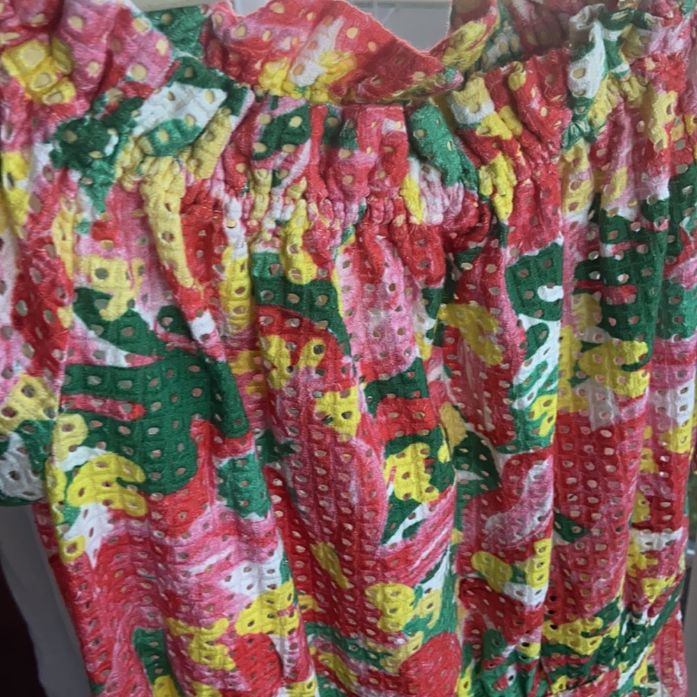 Saloni Grace Off Shoulder Ruffle Dress - Picture 7 of 14